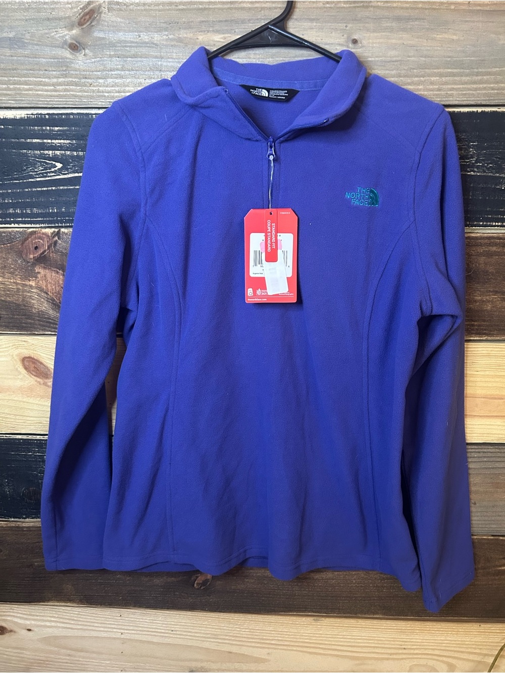 The North Face Women's Purple Half-Zip Fleece Pullover